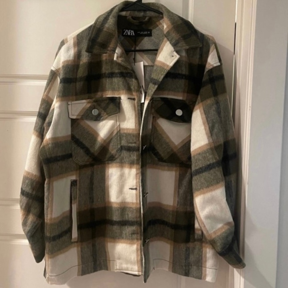 Zara cute check jacket  brand new